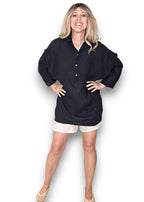 Helga May | Black Coastal Tunic Shirt