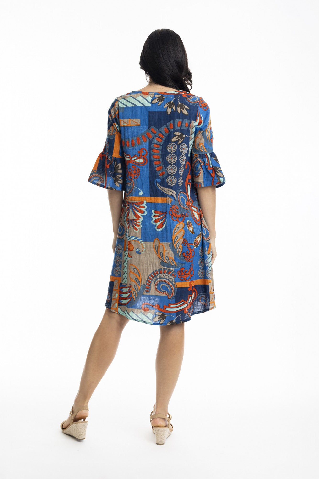 Orientique | Camps Bay Frill Sleeve Contemporary Dress