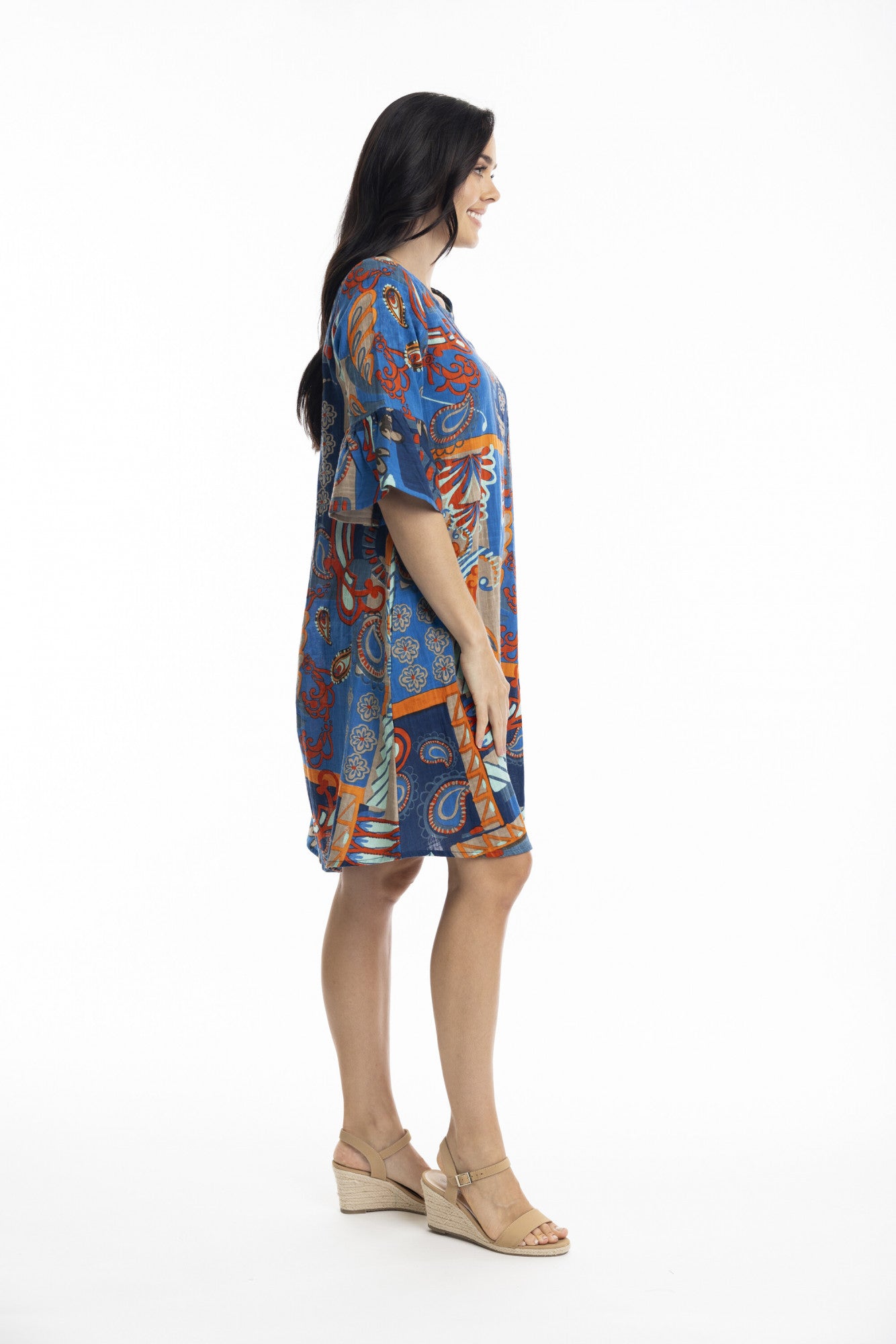Orientique | Camps Bay Frill Sleeve Contemporary Dress
