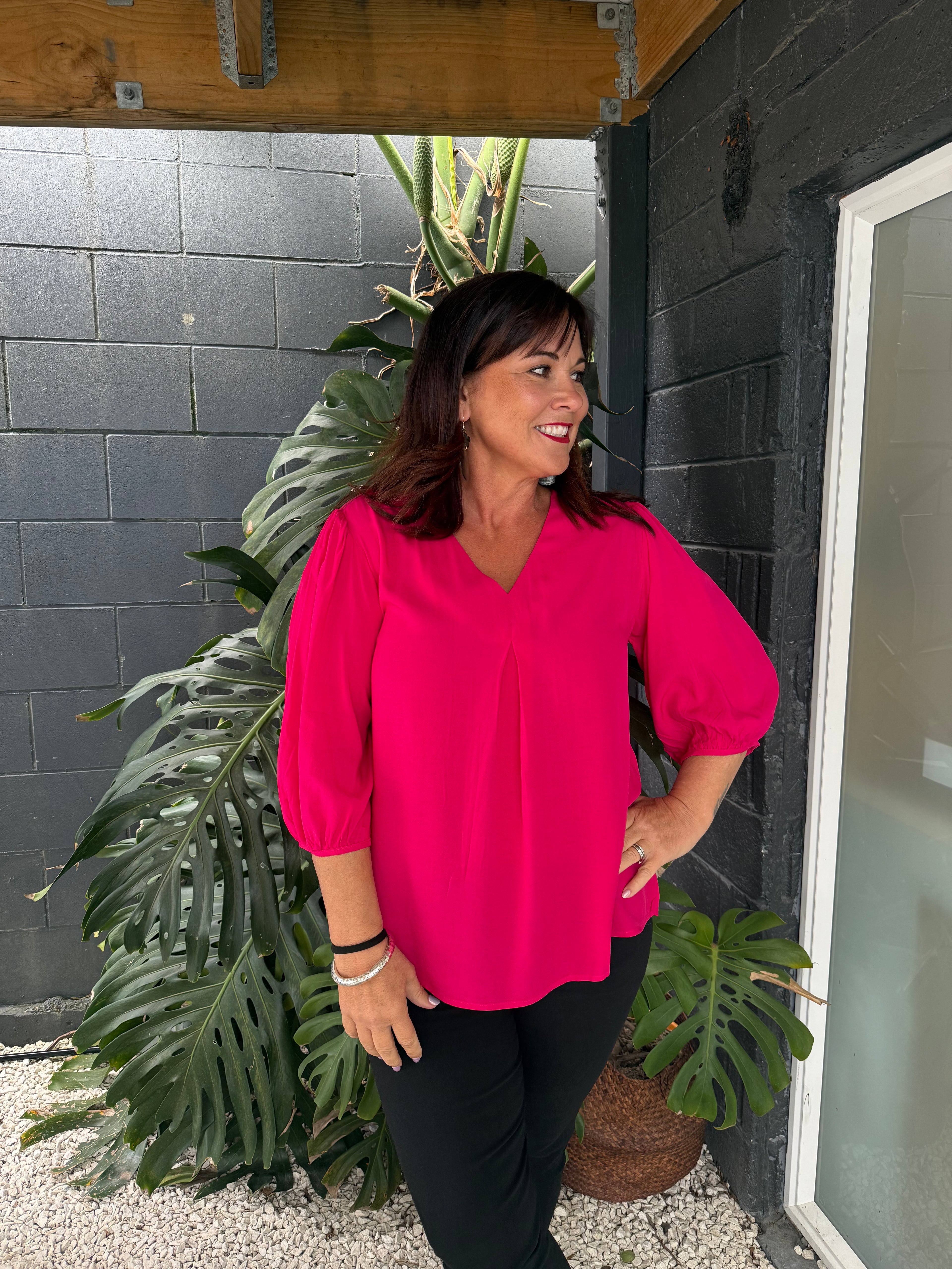 The Cottage Collection | Orchid Top - Fuchsia