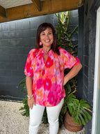 Betty Basics | Joanne Blouse - Floral Abstract