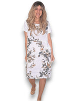 Helga May | White Trumpet Jungle Dress