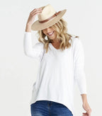 Betty Basics | White Geneva Tee