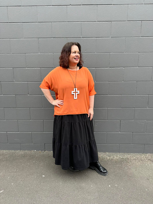 The Cottage Collection | Orange Jane Sheer Top
