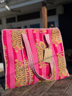 The Cottage Collection | Crimson Tiger Tote Bag