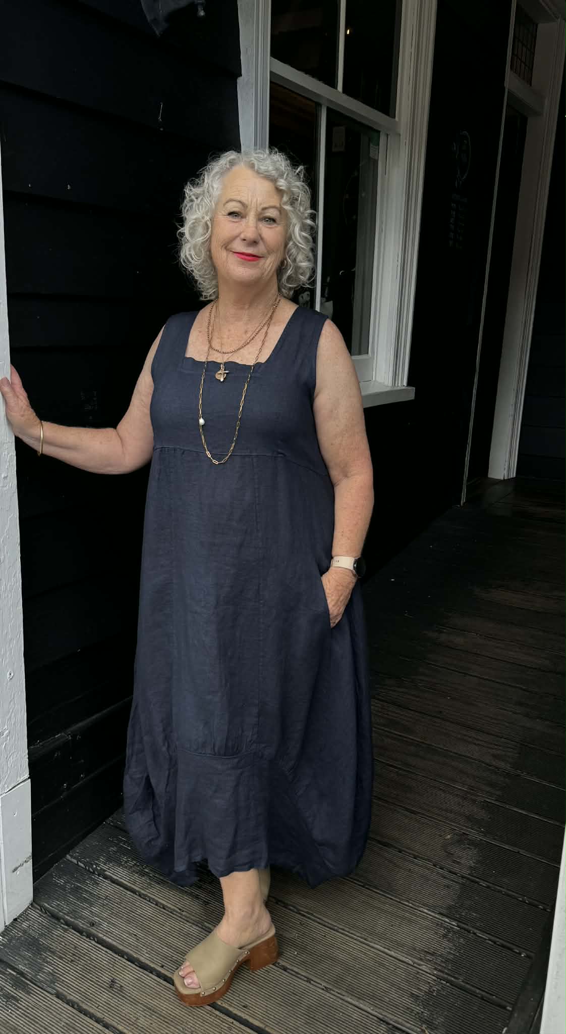 The Cottage Collection | Freya Dress - Navy