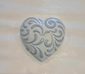 The Cottage Collection | White & Grey Swirl Heart