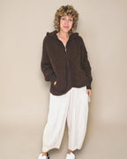 Helga May | Chenille Hoodie - Drk Coffee