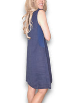 Helga May | Navy Coastal Midi Tank Dress