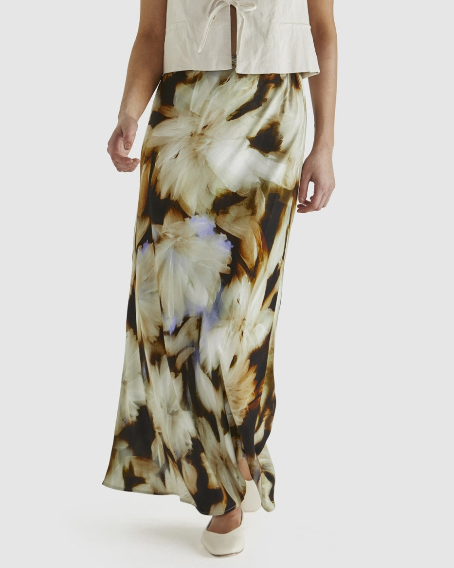 Sass | Carmine Skirt - Blurred Floral