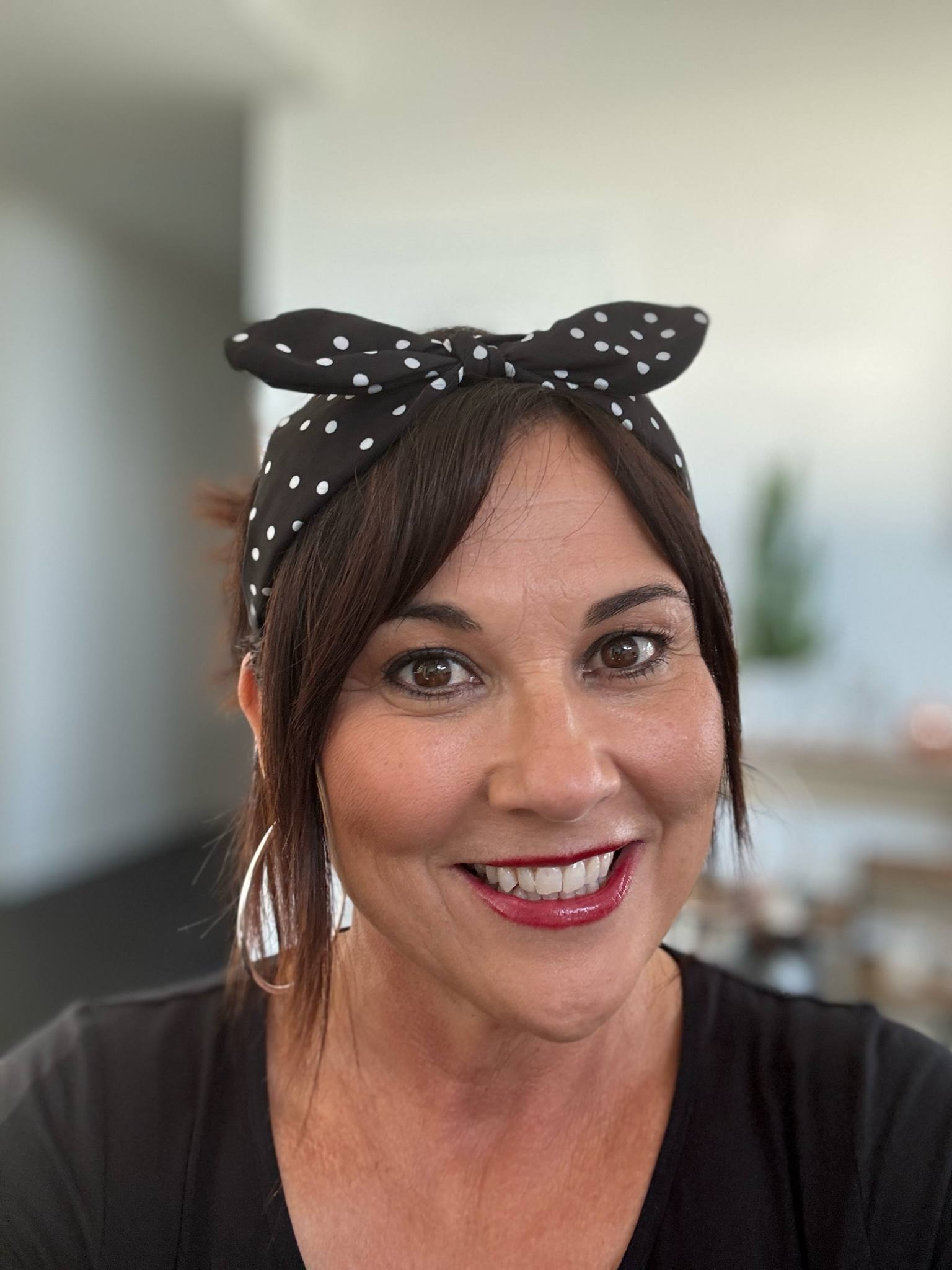 The Cottage Collection | Dottie Headband -Black