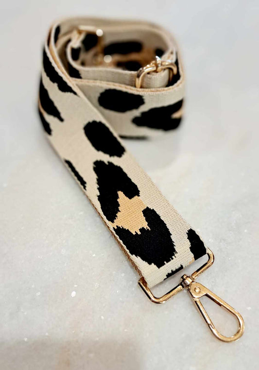 The Cottage Collection - Bag Strap - Fawn Leopard Print