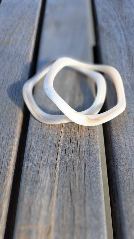 The Cottage Collection | Marble Bone Look Bangle