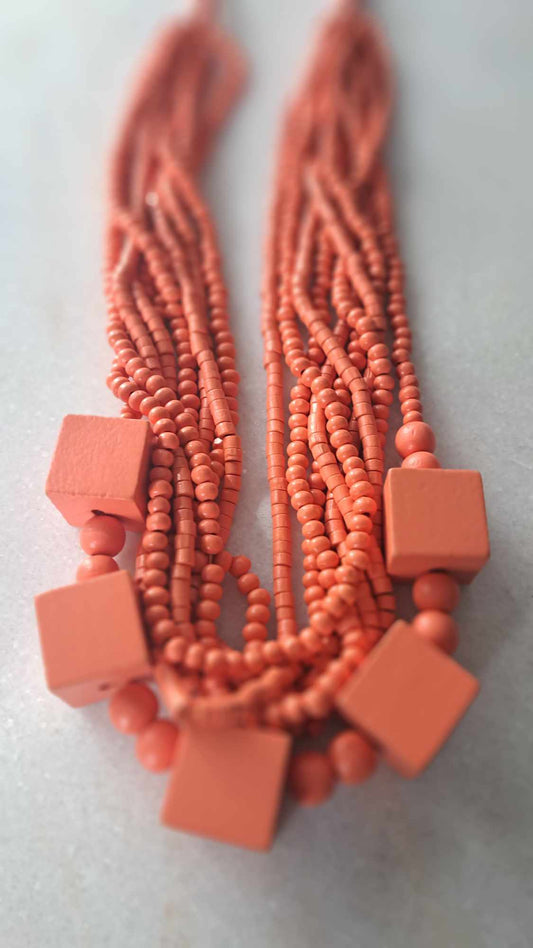 The Cottage Collection | Cuba Peach Layered Necklace
