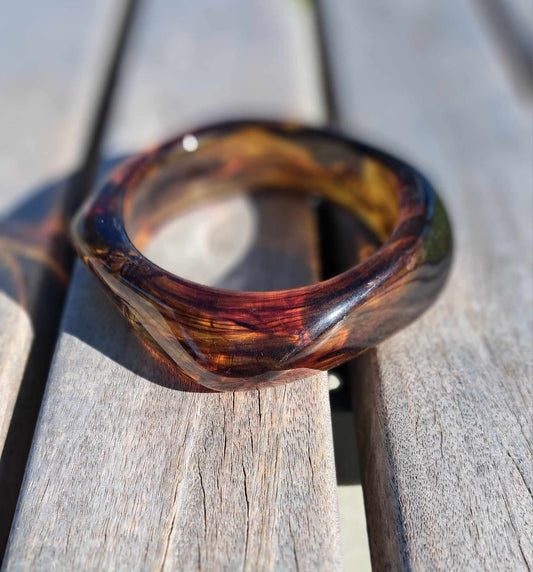 The Cottage Collection | Brown Swirl - Maggie Bangle