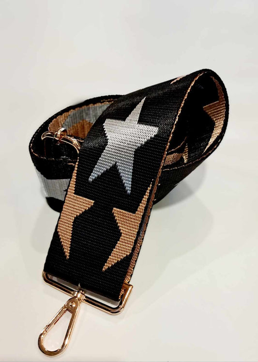 The Cottage Collection - Bag Strap - Stars Gold/Silver