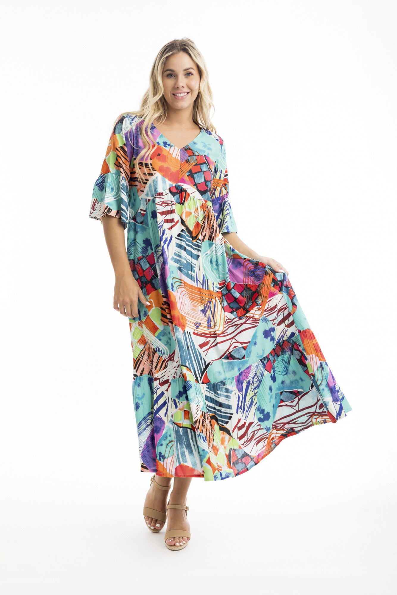 Orientique | St Barths Maxi Peak Dress