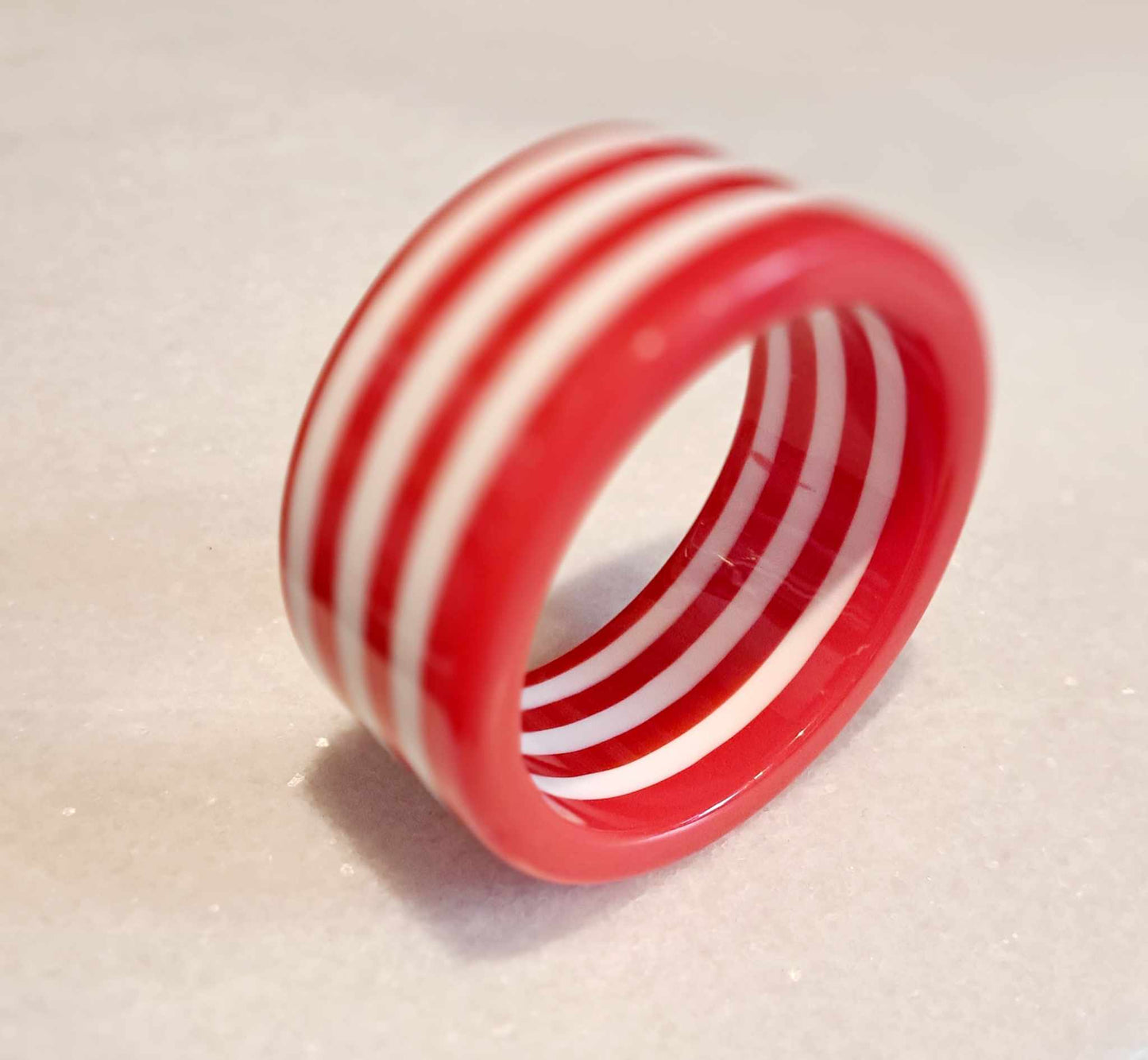 The Cottage Collection | Red - Candy Stripe Bangle