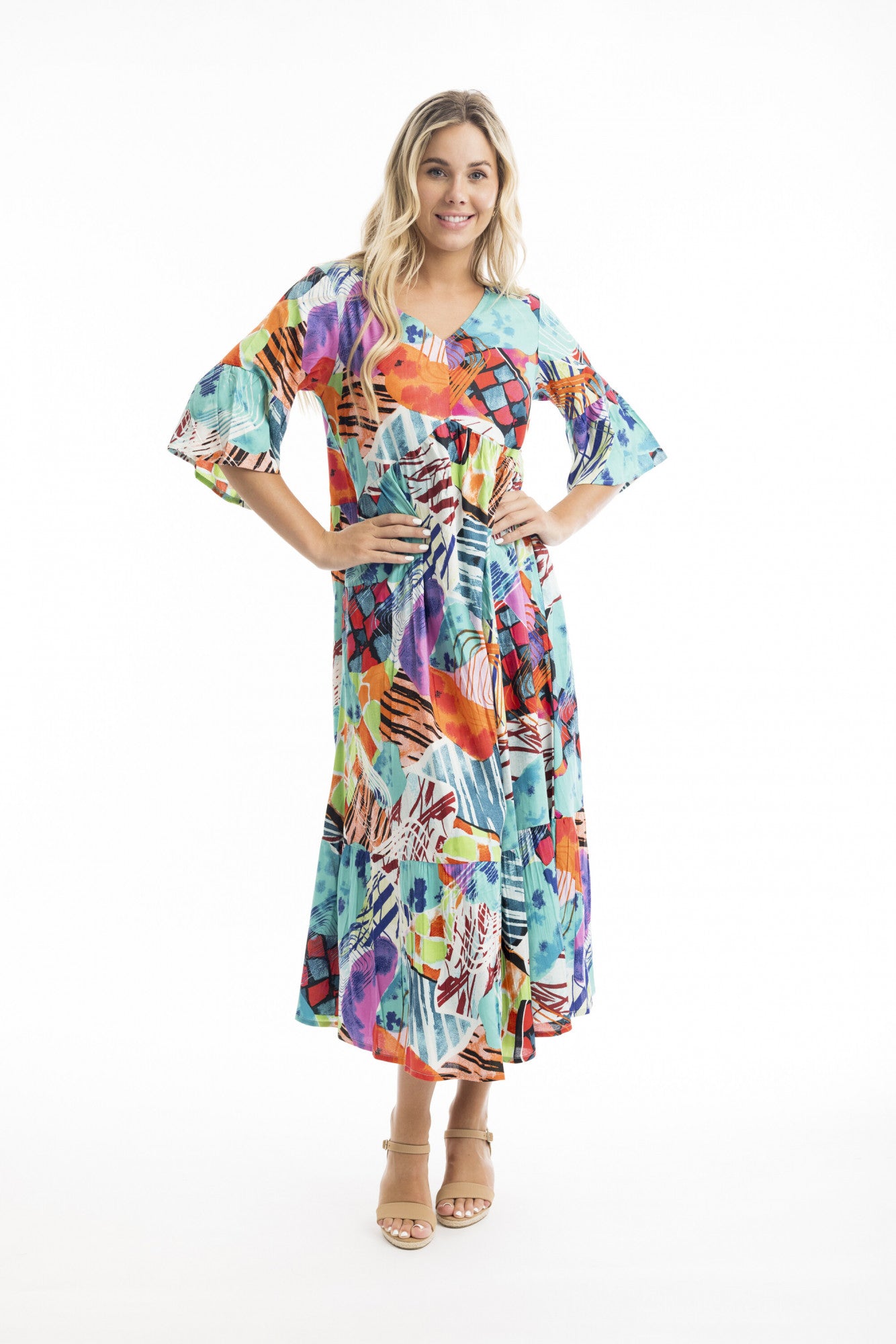 Orientique | St Barths Maxi Peak Dress