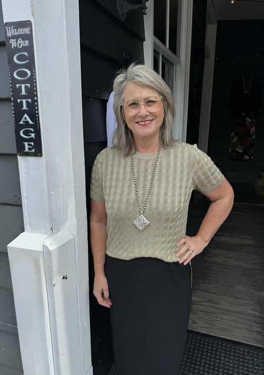 The Cottage Collection | Mason Top - Sage