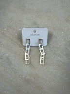 The Cottage Collection | Non-Tarnish  Zig zag Earrings - Silver