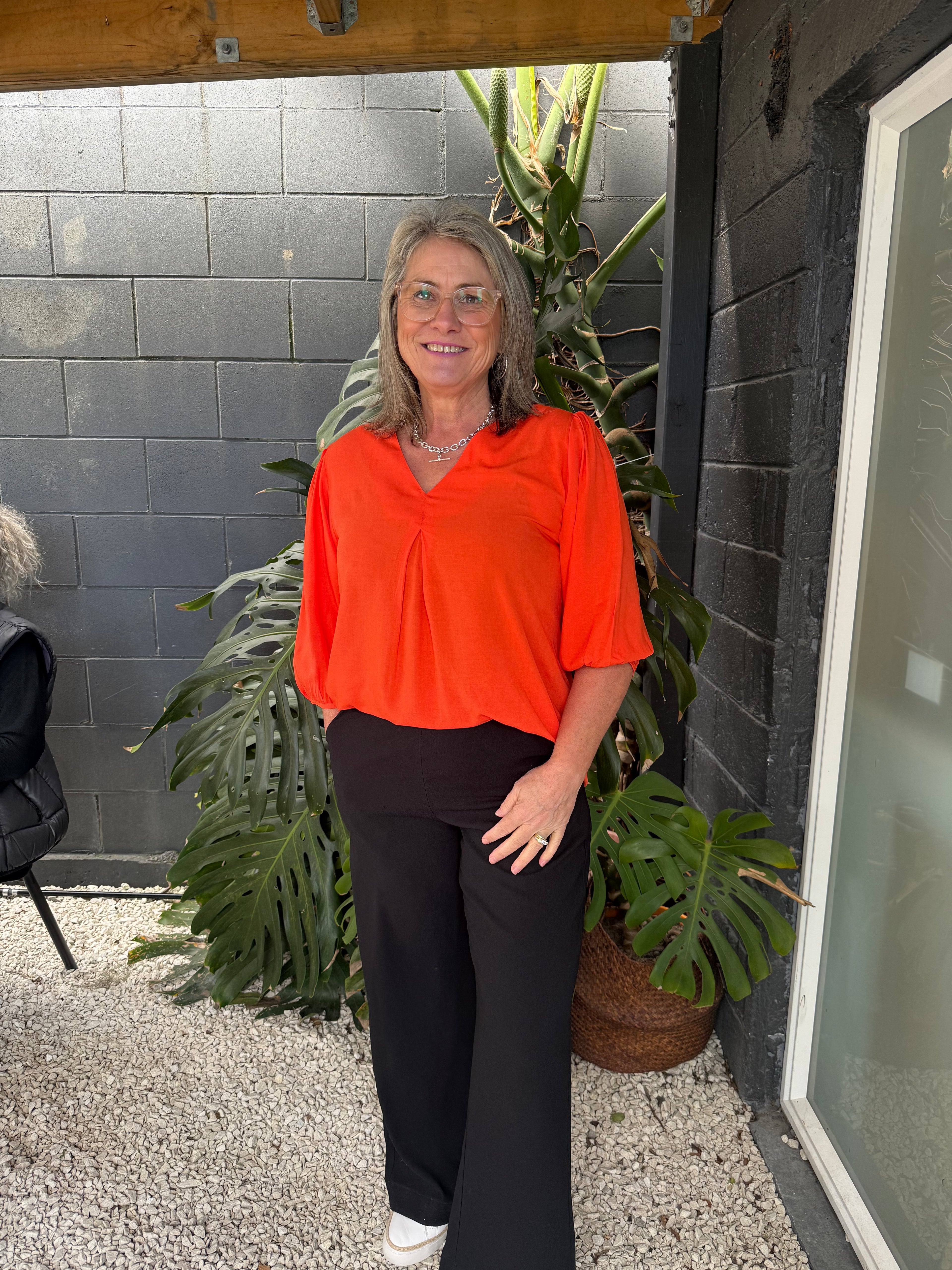 The Cottage Collection | Orchid Top - Orange