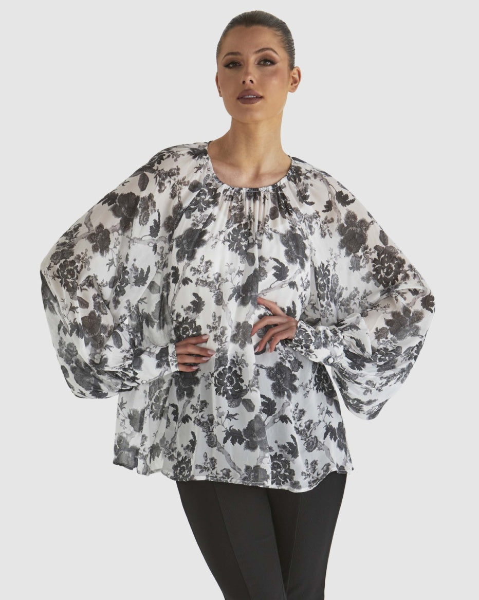 Fate + Becker | Say So Top - White Floral