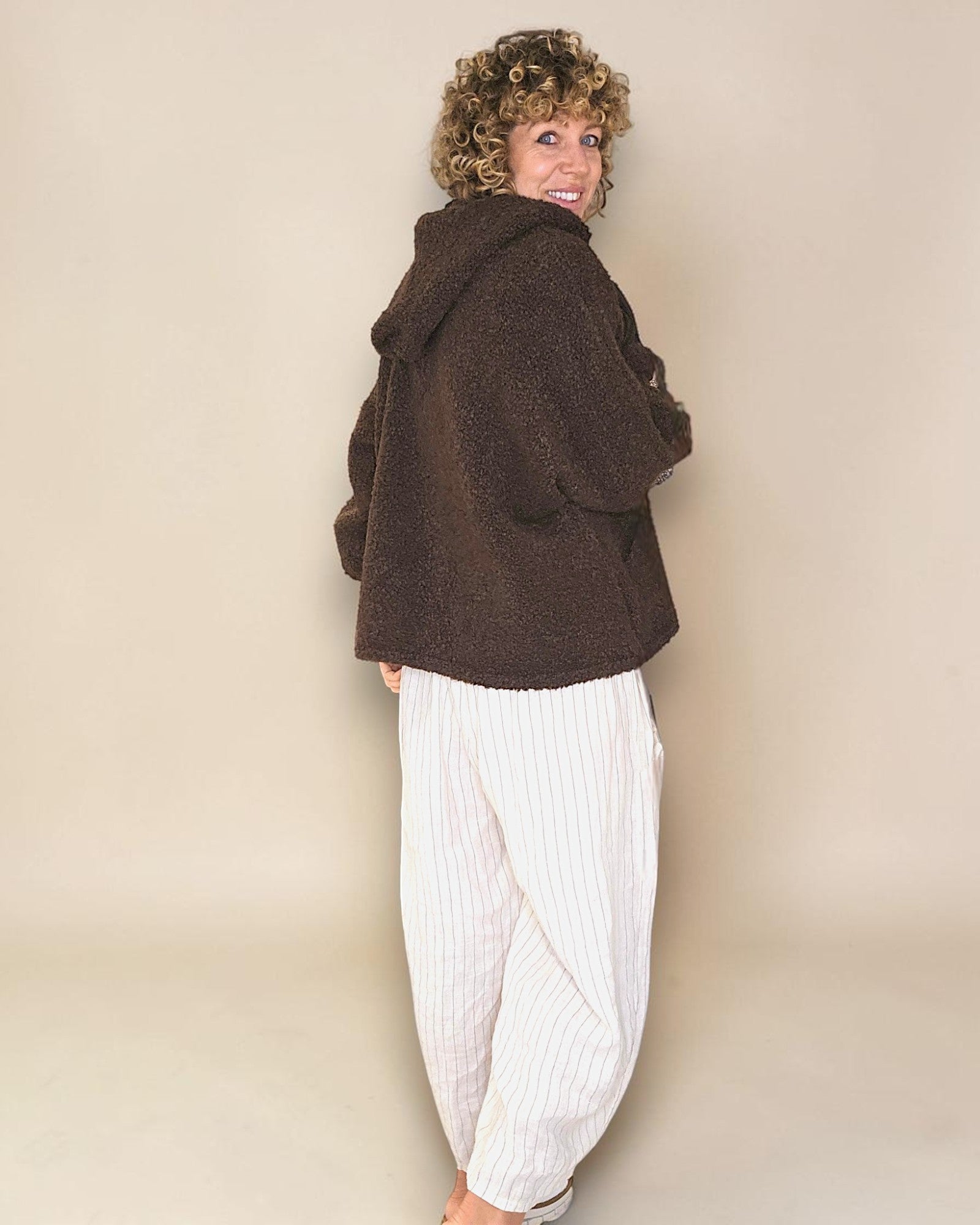 Helga May | Chenille Hoodie - Drk Coffee