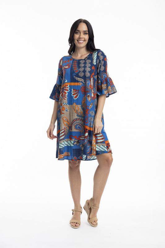 Orientique | Camps Bay Frill Sleeve Contemporary Dress