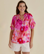 Betty Basics | Joanne Blouse - Floral Abstract
