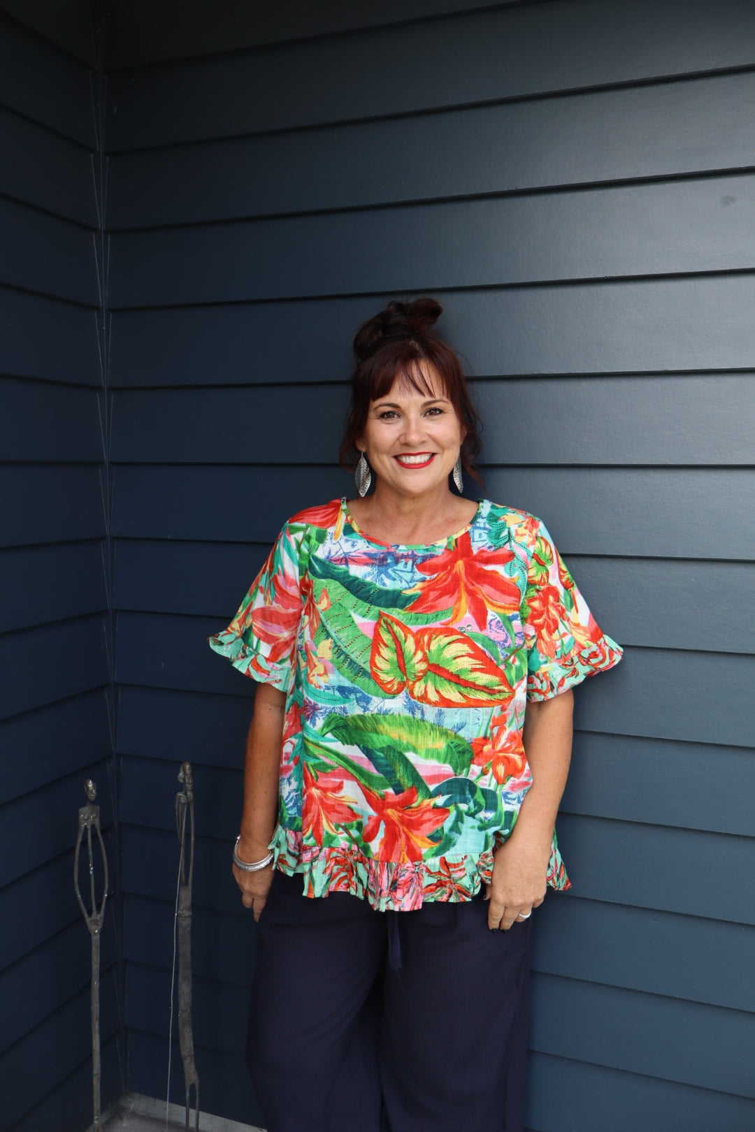 Orientique | Equador Frill Top