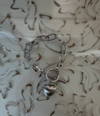 The Cottage Collection | Lexi Silver Heart Chain Bracelet