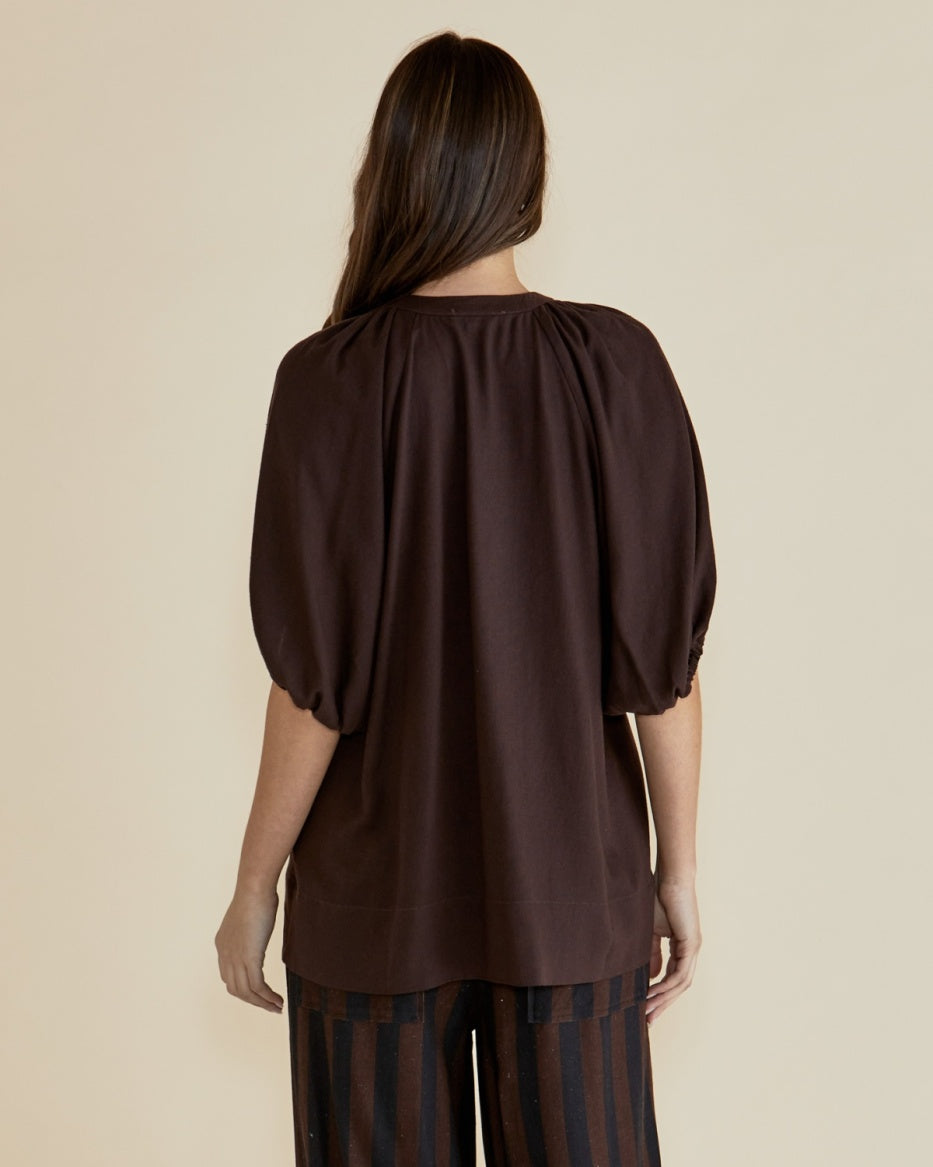 Betty Basics | Asher Blouse - Chocolate