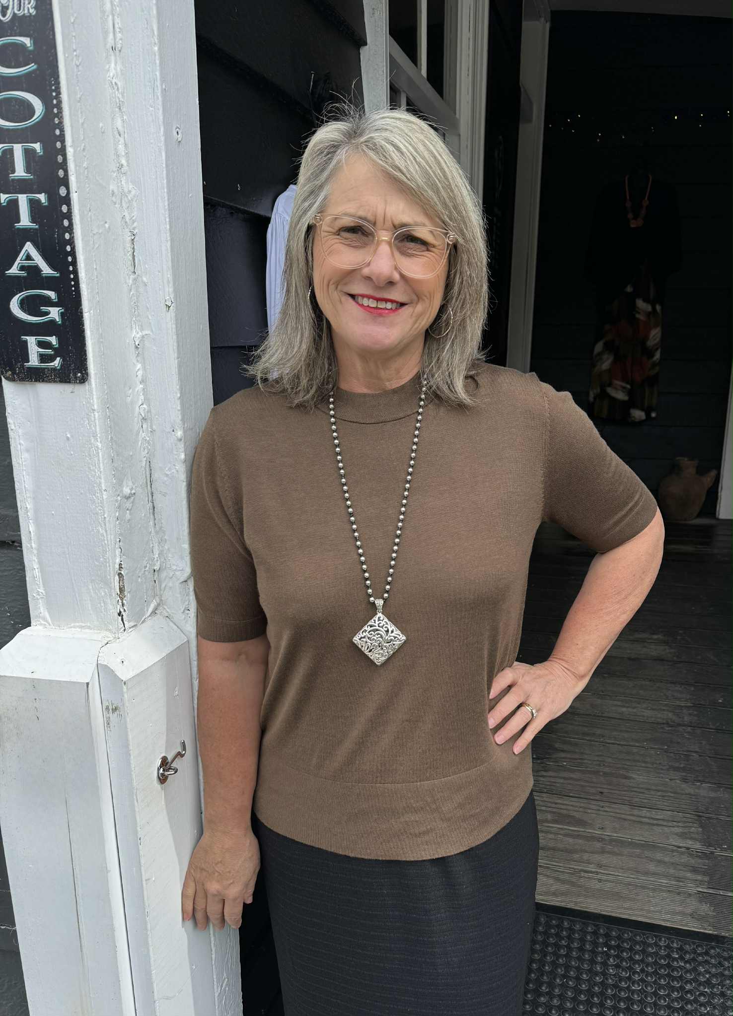 The Cottage Collection | Leonie Top - Chocolate