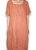 Helga May | Brick Mid Sleeve Maxi Dress