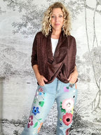 Helga May | Dark Bronze Twinkle Overlay Top