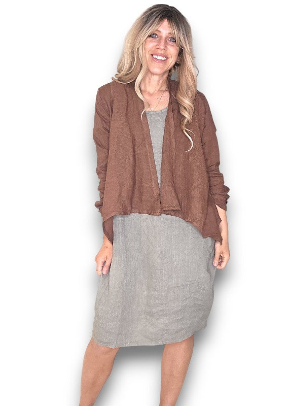 Helga May | Coffee Angled Cover Up