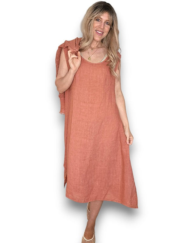 Helga May | Brick Amalfi 2pc Dress