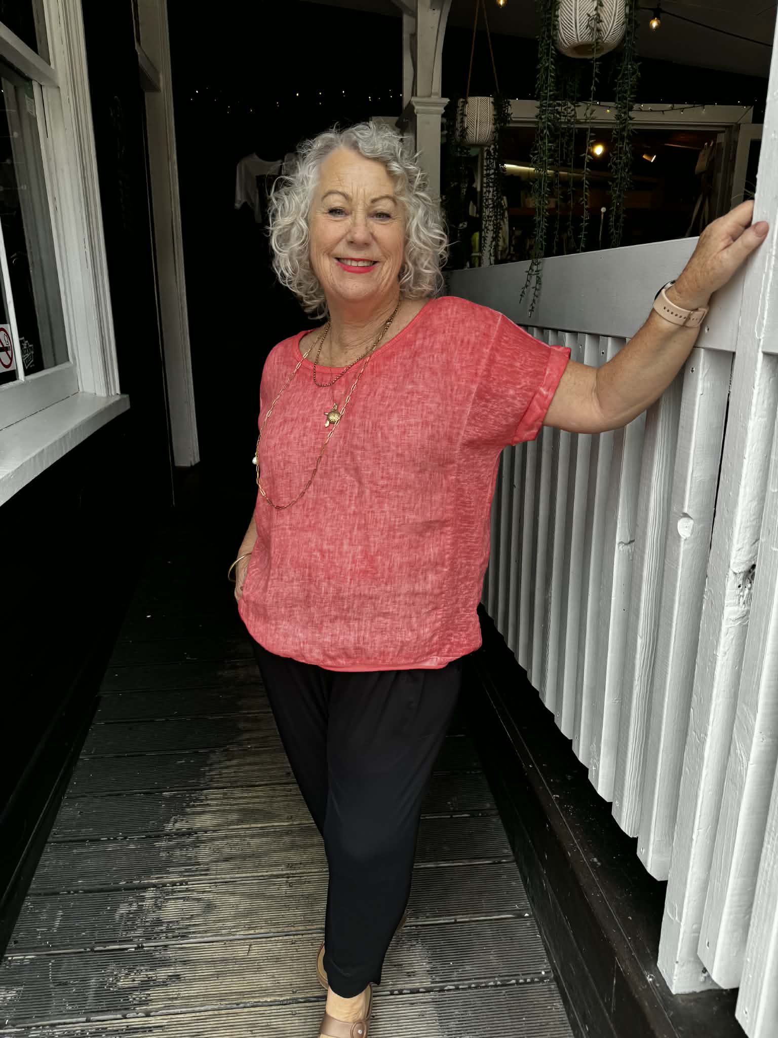 The Cottage Collection | Taylor Top - Coral