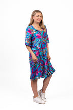 Orientique |Charli Tassel Tie Dress - Trop Mad Blue