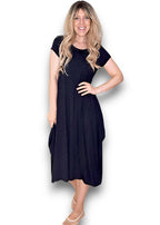 Helga May | Black Samba Viscose Dress