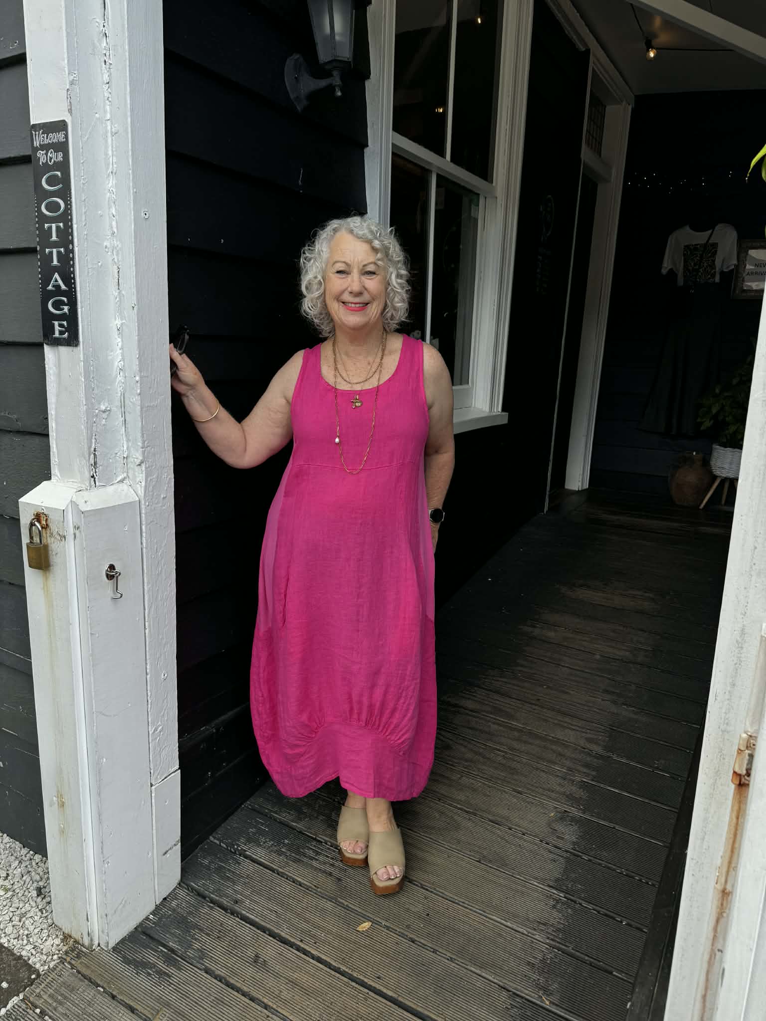 The Cottage Collection | Freya Dress - Hot Pink