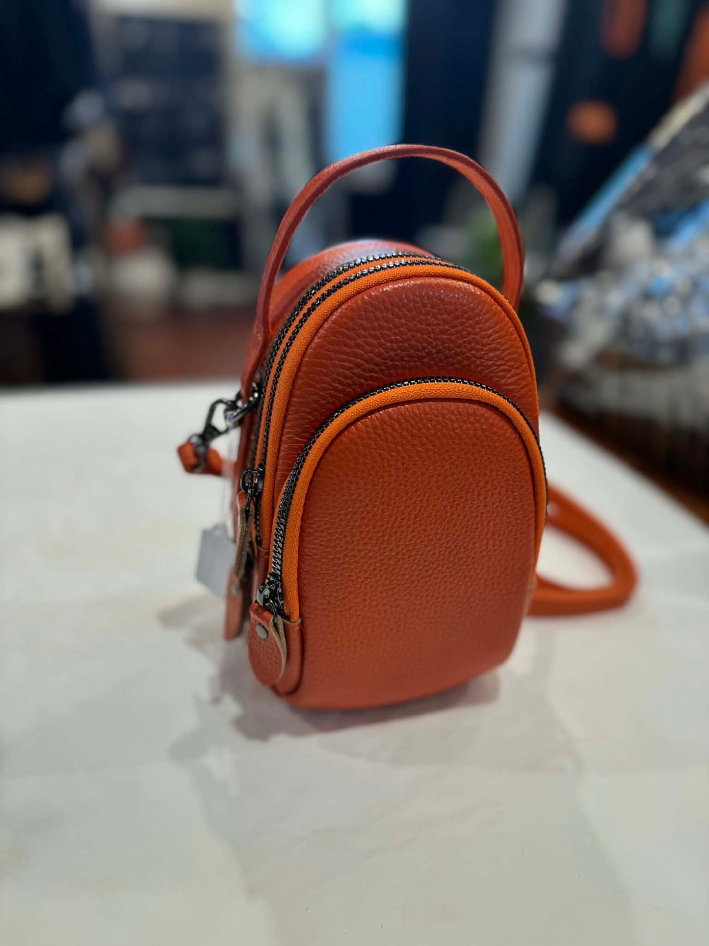 The Cottage Collection | Sasha Handbag - Tangerine