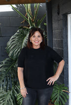 The Cottage Collection | Izzy Top - Black