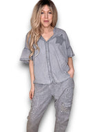 Helga May | Grey Star Shirt