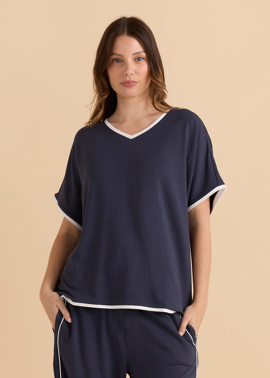 Betty Basics | Clara Tee - Navy
