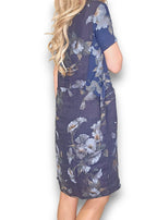 Helga May | Navy Trumpet Jungle Dress