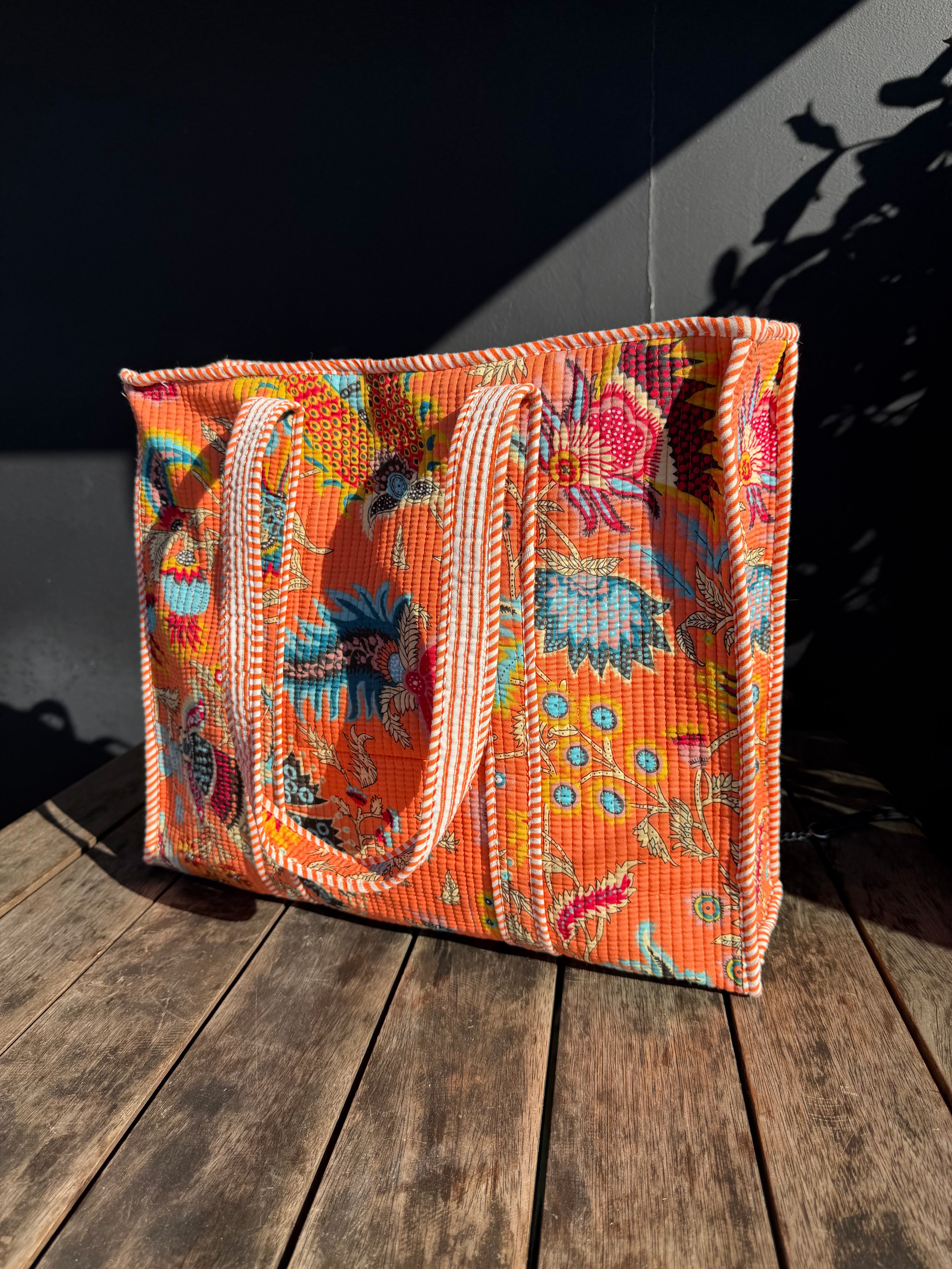 The Cottage Collection | Tangerine Dream Tote Bag