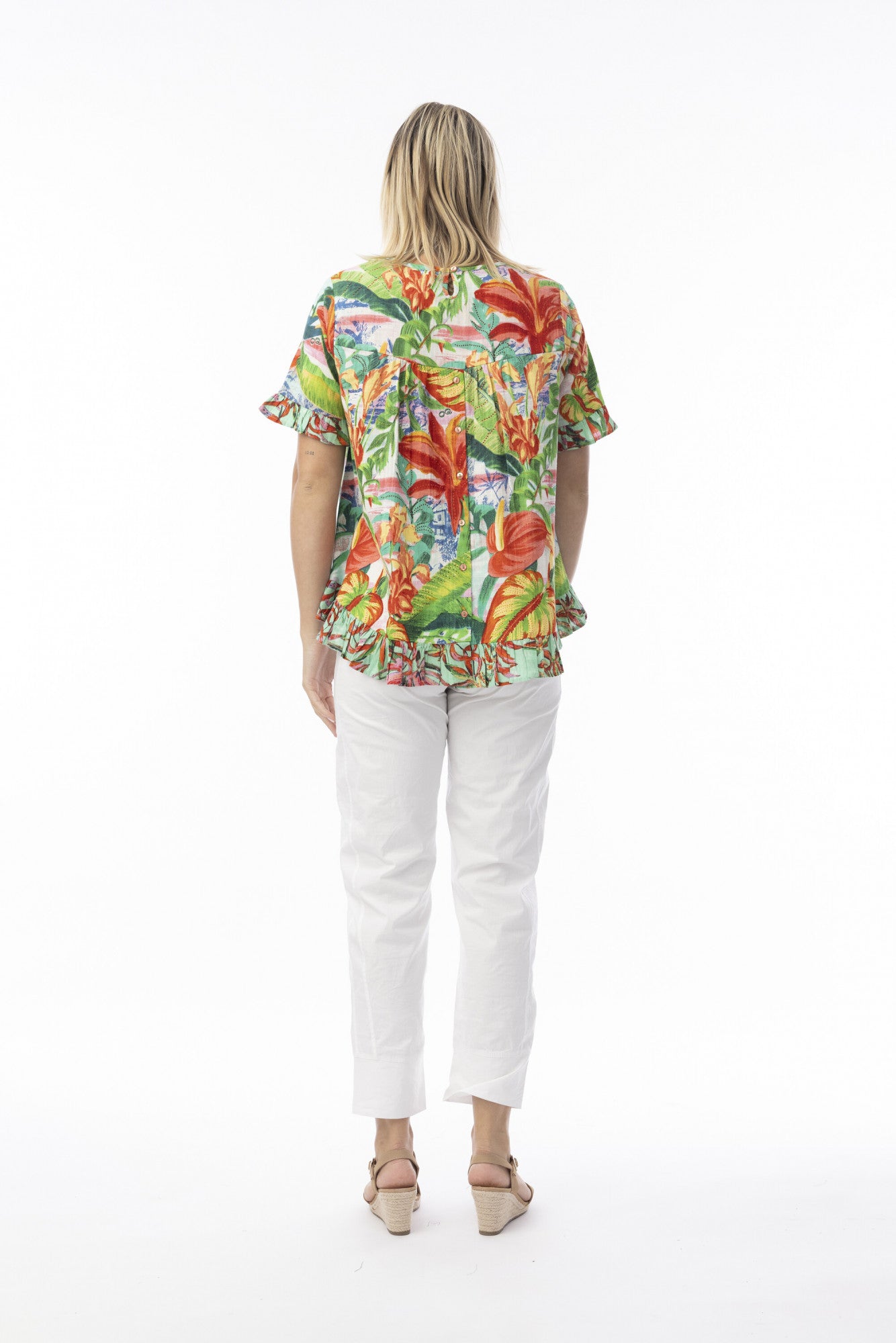 Orientique | Equador Frill Top