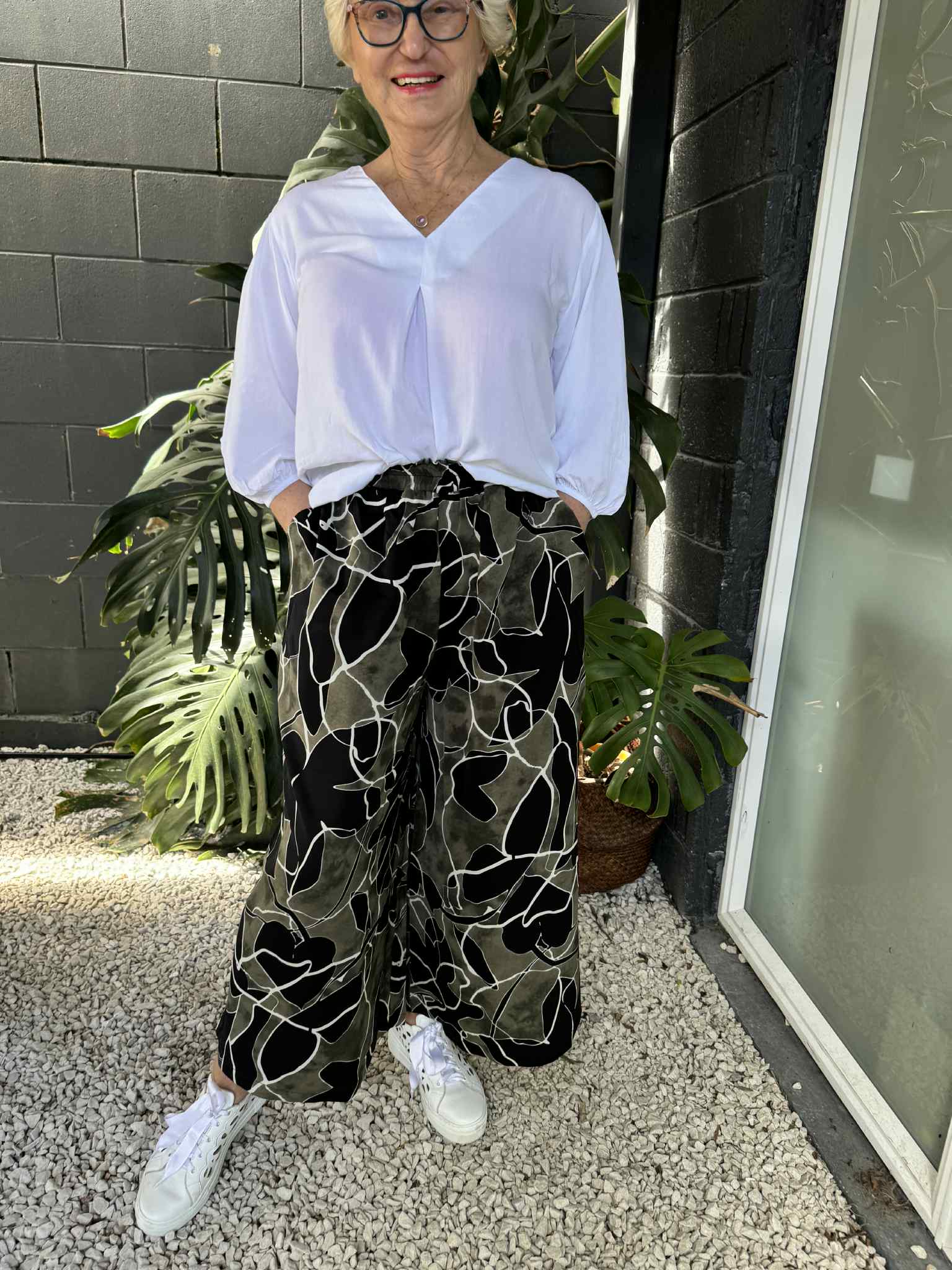 The Cottage Collection | Geo Olive Pant